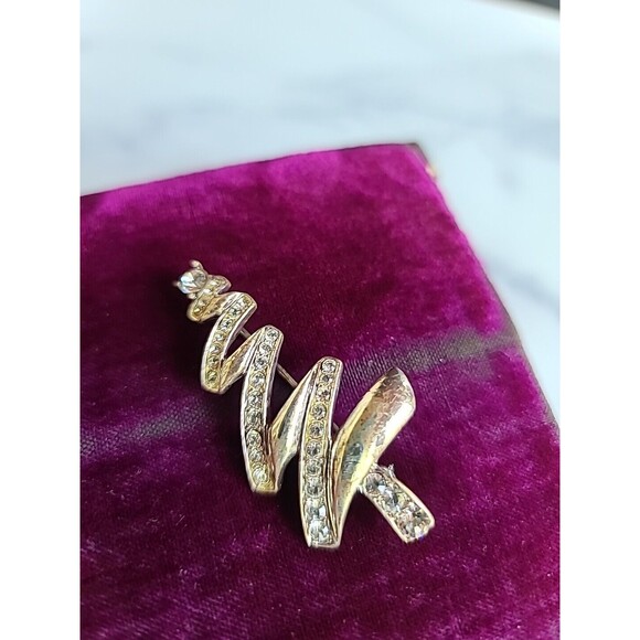 Monet Christmas Tree Brooch Vintage - Picture 3 of 10